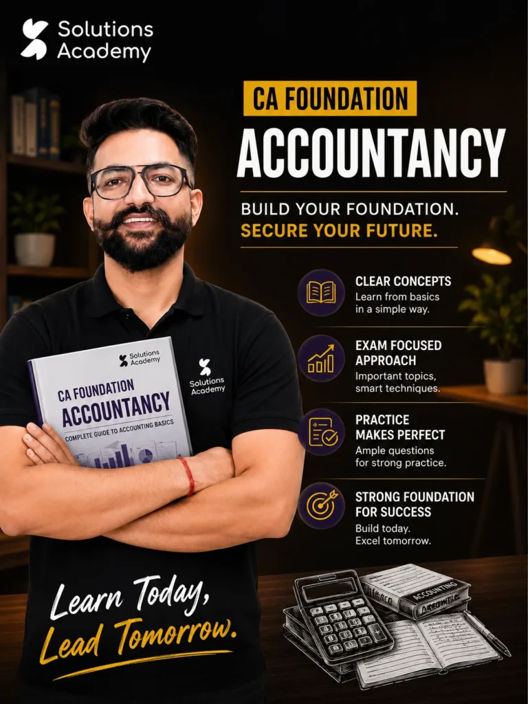 CA Foundation Accountancy course poster