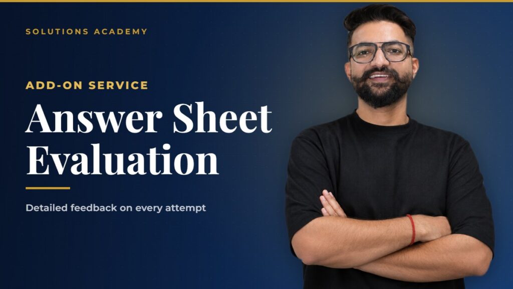 Answer sheet evaluation service by Solutions Academy Sikar