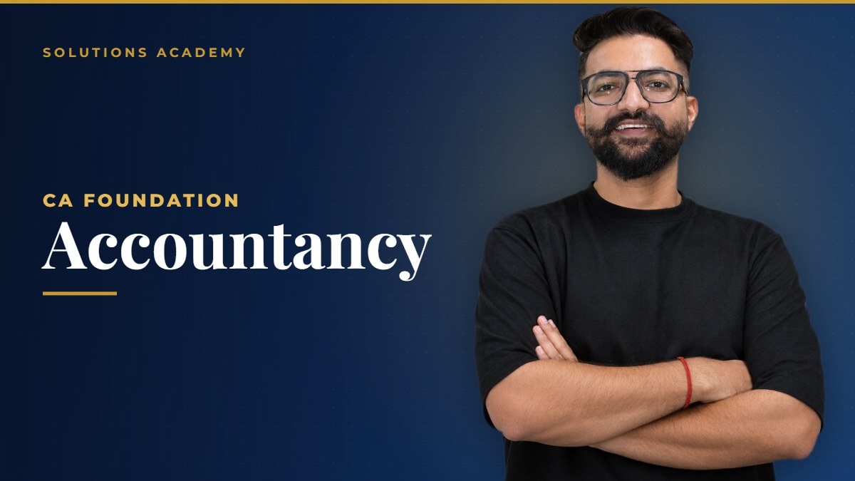 CA Foundation Accountancy course poster