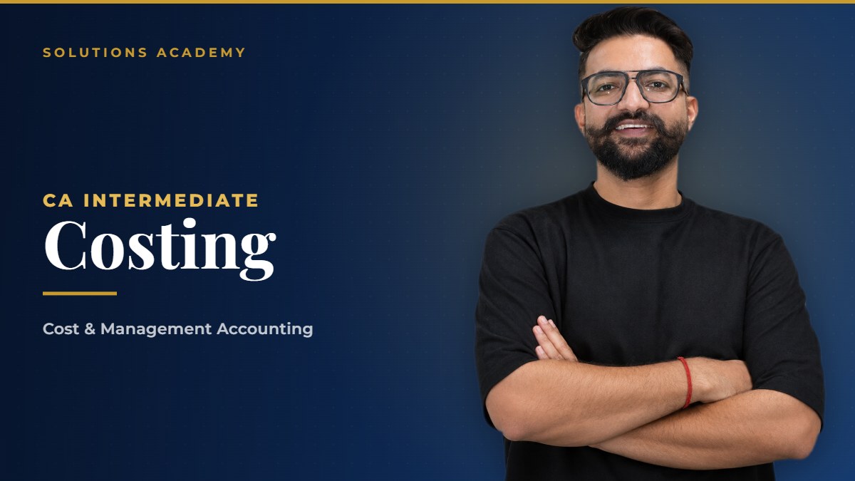 CA Intermediate Cost and Management Accounting course poster